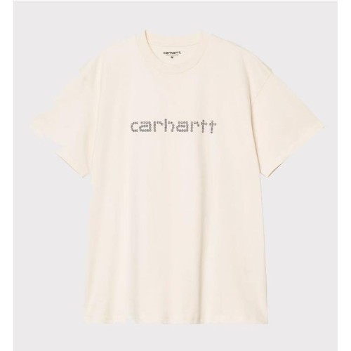 CARHARTT WIP RIVET SCRIPT TEE BLANCO ROTO