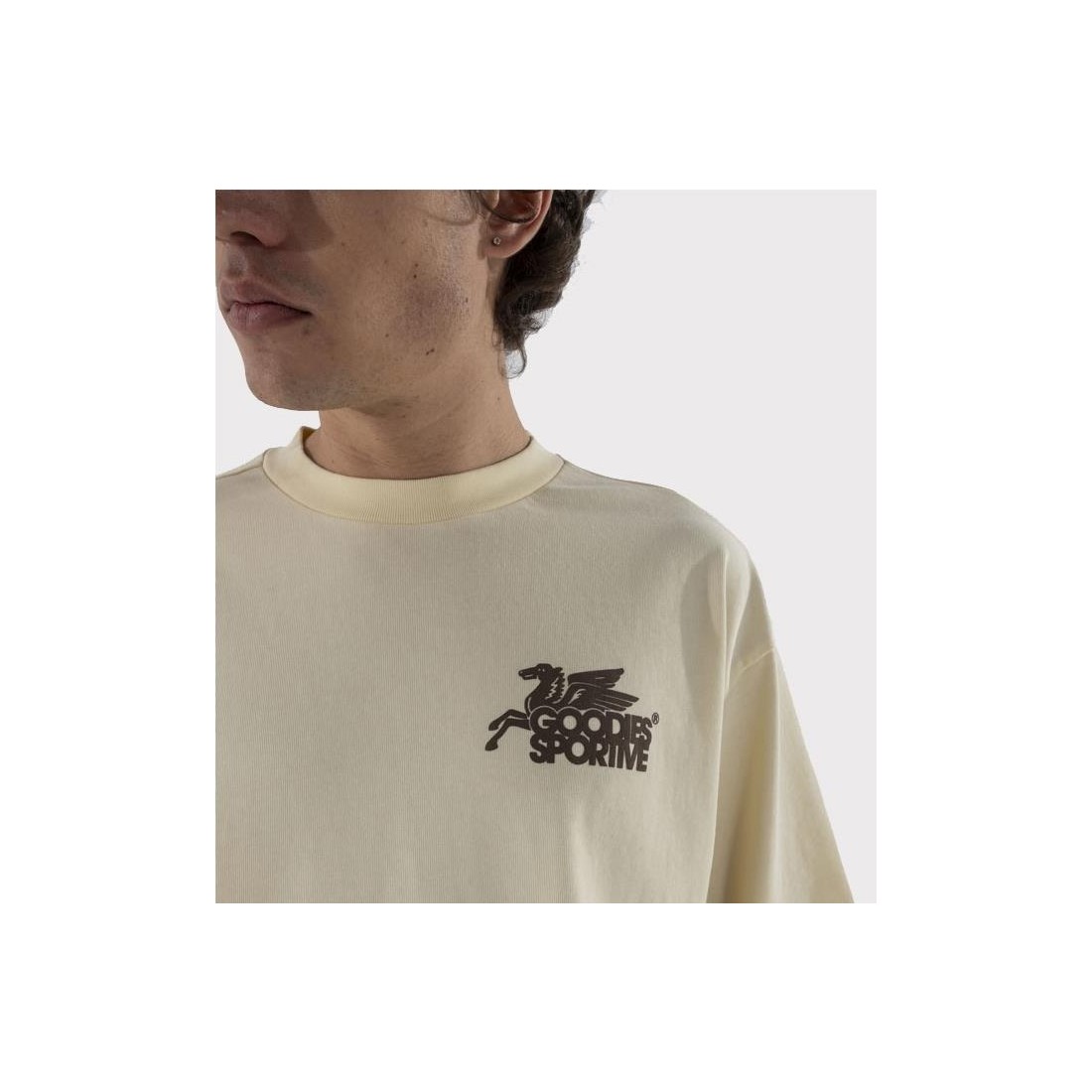 GOODIES SPORTIVE PEGASUS TEE BEIGE1