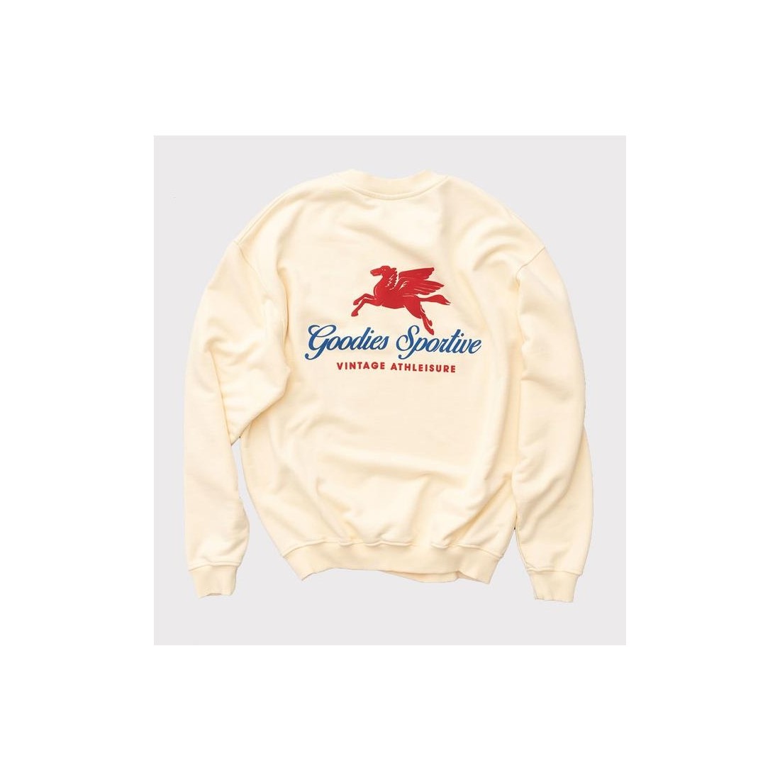 GOODIES SPORTIVE PEGASUS CREW BEIGE1