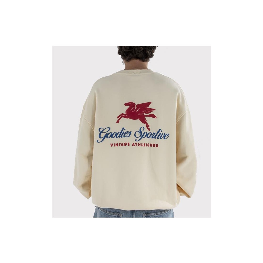 GOODIES SPORTIVE PEGASUS CREW BEIGE1