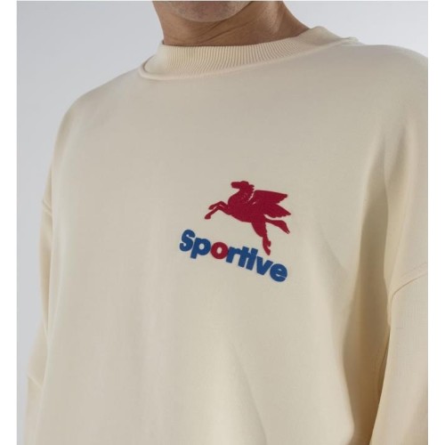 GOODIES SPORTIVE PEGASUS CREW BEIGE1