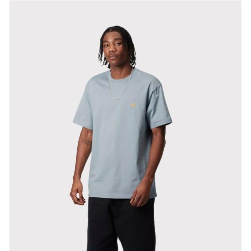 CARHARTT WIP CHASE TEE AZUL CLARO
