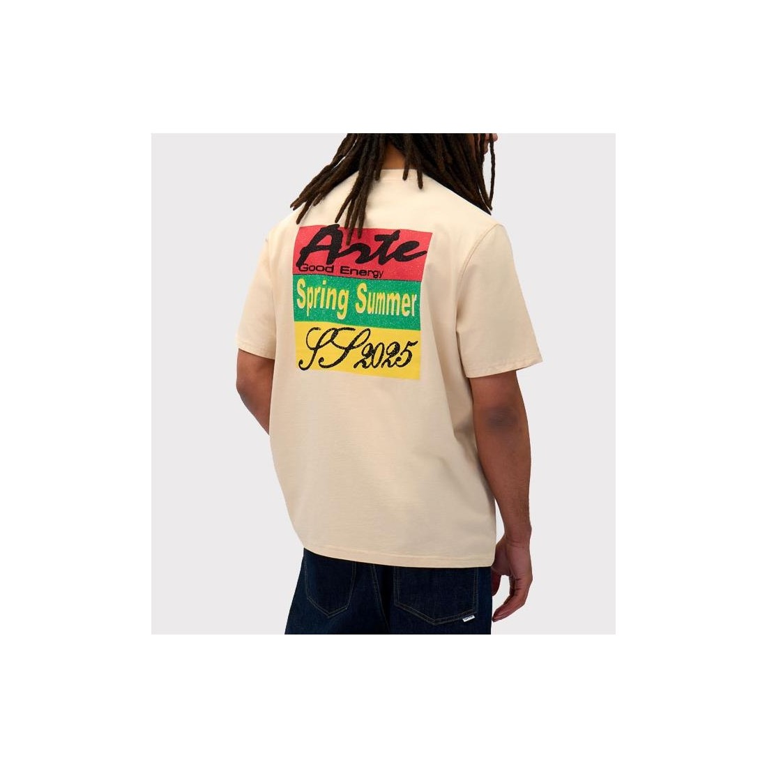 ARTE MULTICOLOR PRINT TEE BEIGE