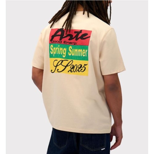 ARTE MULTICOLOR PRINT TEE BEIGE