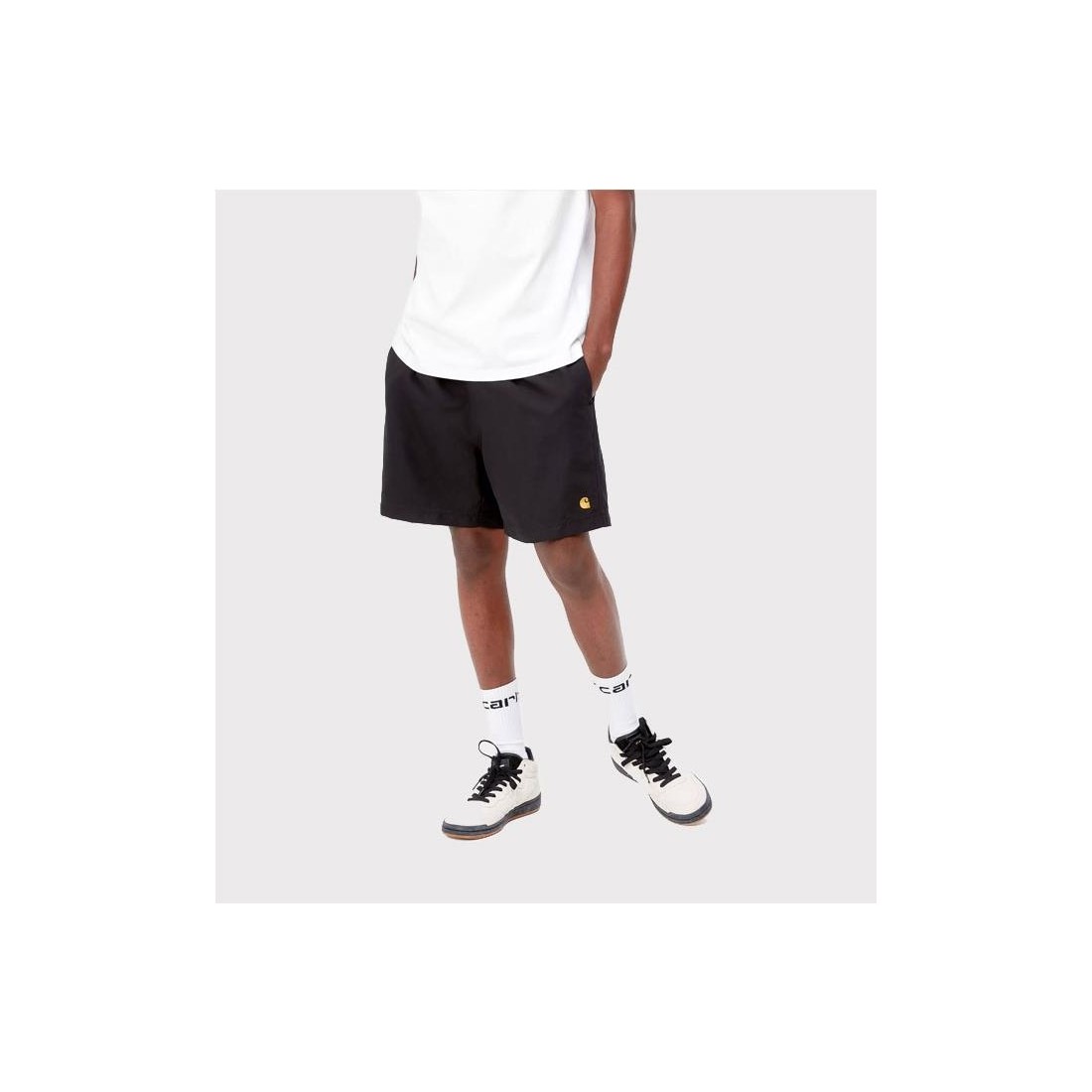CARHARTT WIP CHASE SWIN TRUNKS NEGRO