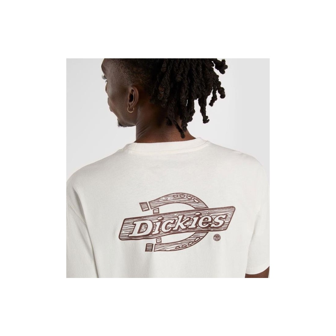 DICKIES WOOD LOGO TEE BEIGE