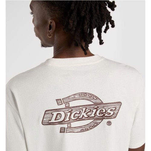 DICKIES WOOD LOGO TEE BEIGE