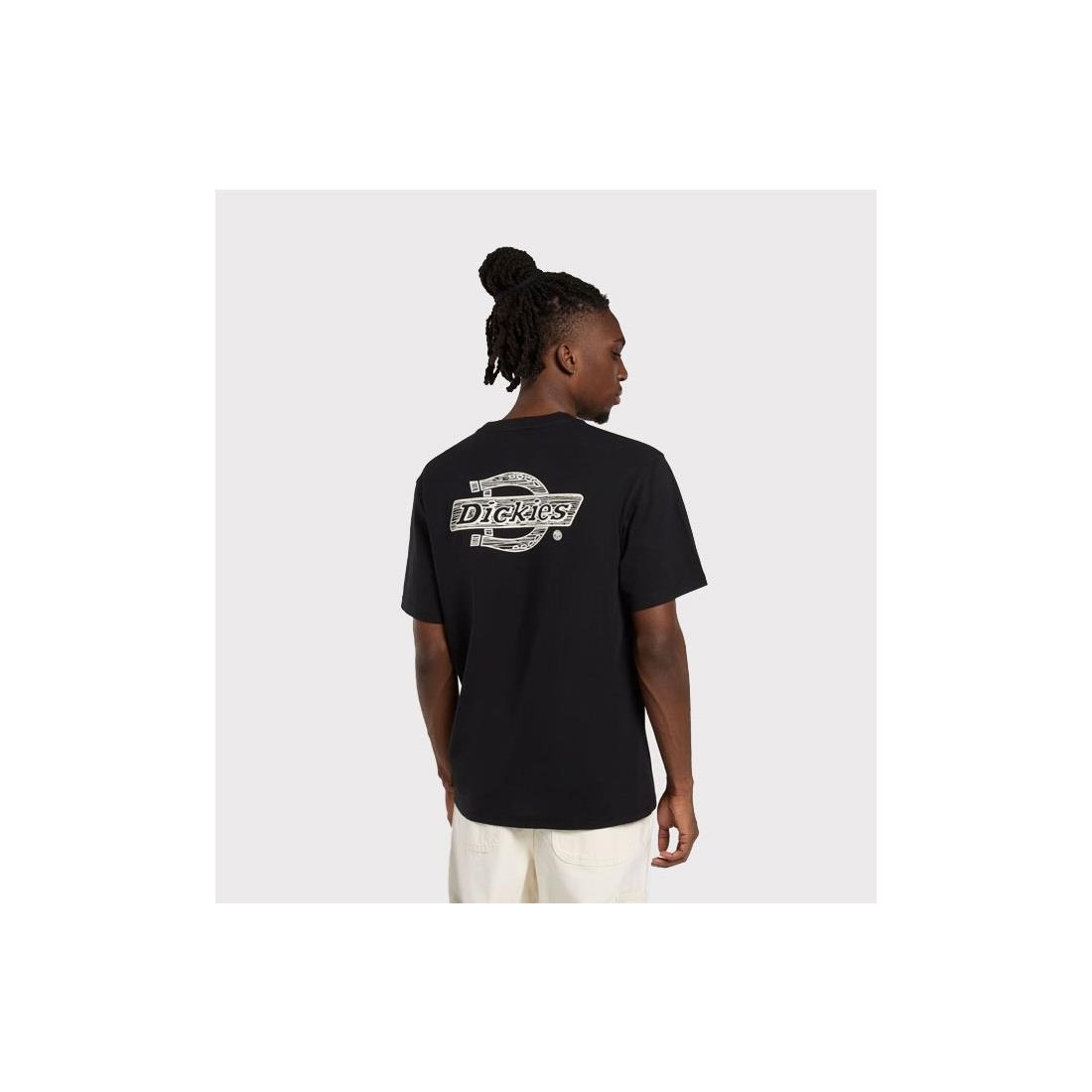 DICKIES WOOD LOGO TEE NEGRO