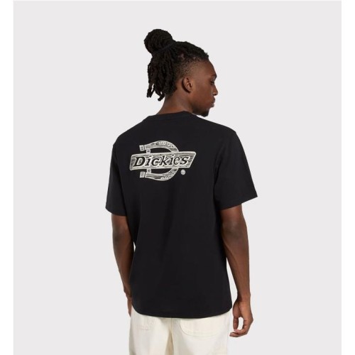 DICKIES WOOD LOGO TEE NEGRO