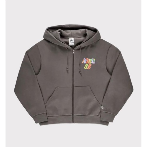 NIKE SB FLEECE ZIP POOL AIRS GRIS 2