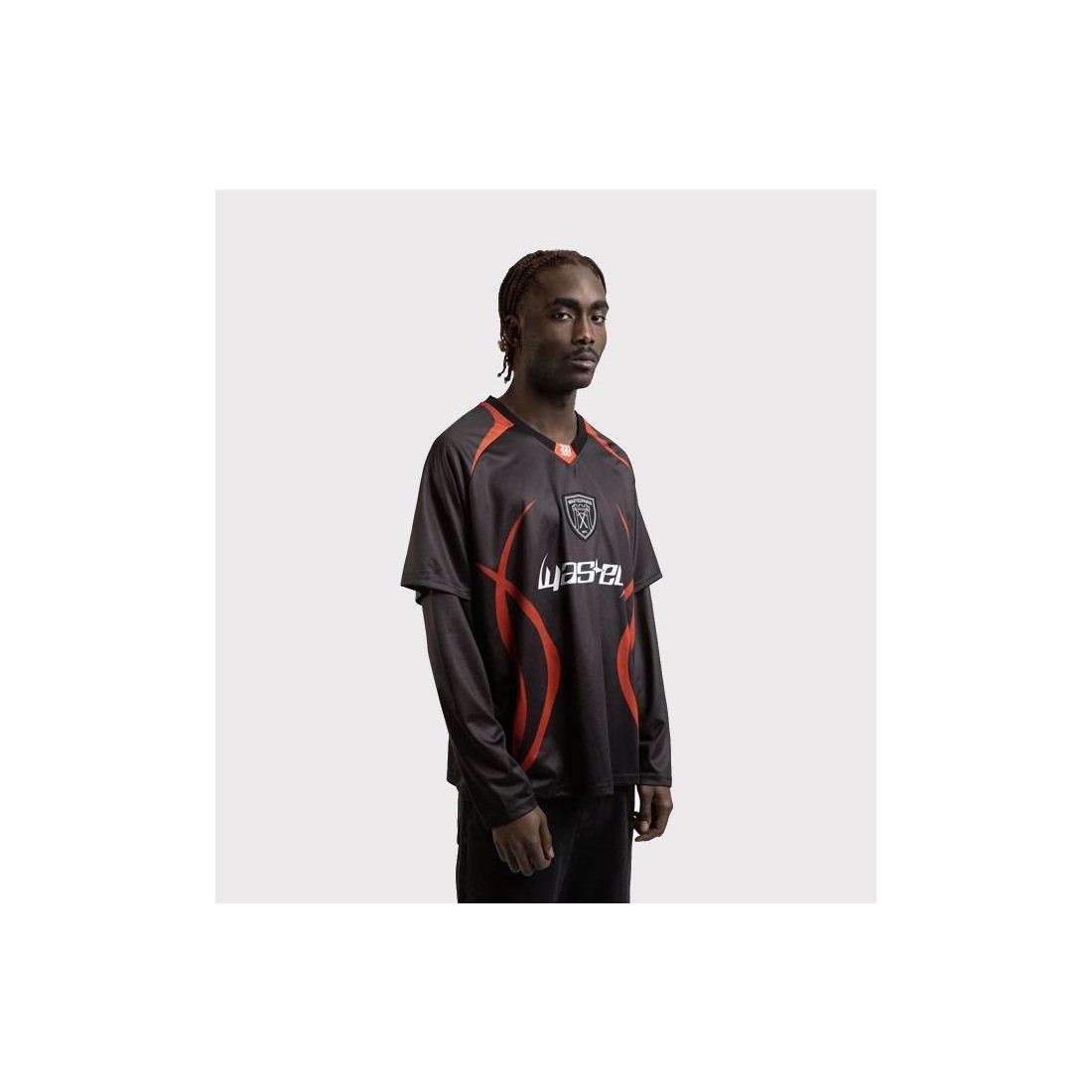 WASTED PARIS FOOTBALL JERSEY NEGRO