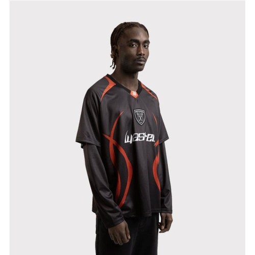 WASTED PARIS FOOTBALL JERSEY NEGRO