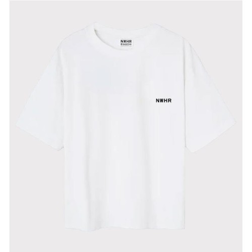 NWHR BASIC CROPPED TEE BLANCO