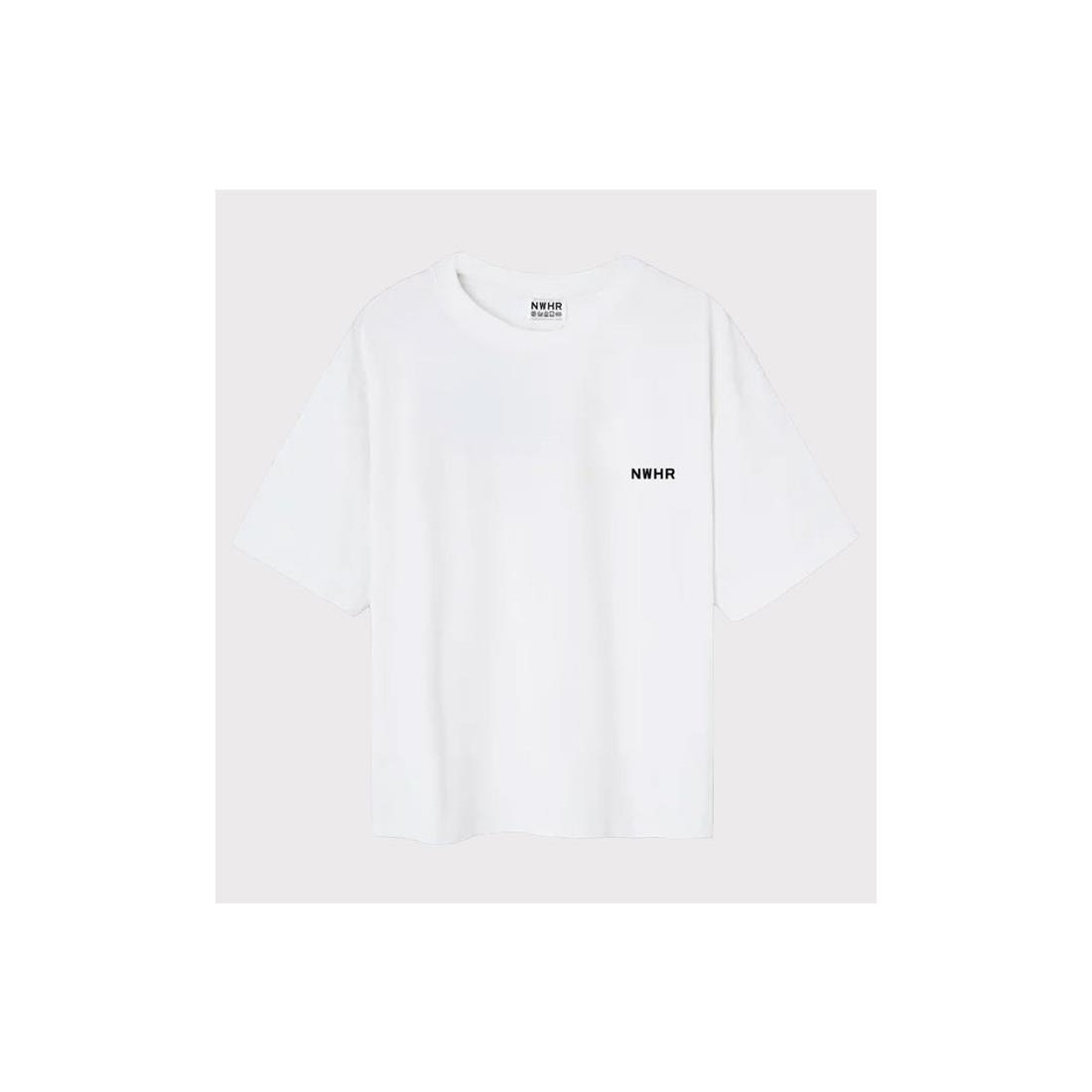 NWHR BASIC CROPPED TEE BLANCO