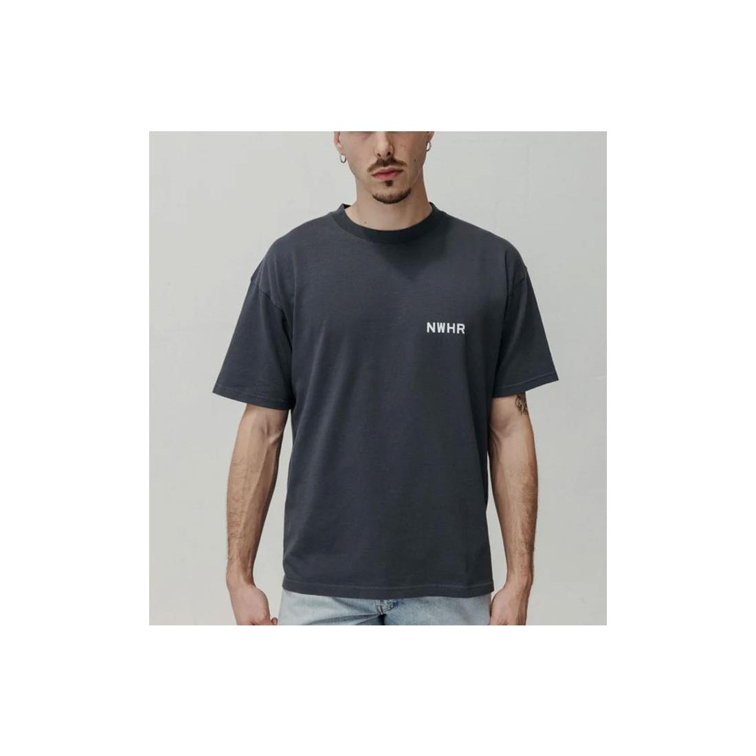 NWHR BASIC CROPPED TEE NEGRO