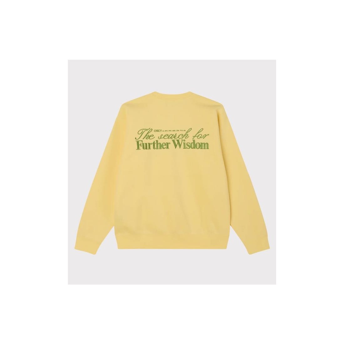 OBEY FURTHER WISDOM CREWNECK AMARILLO