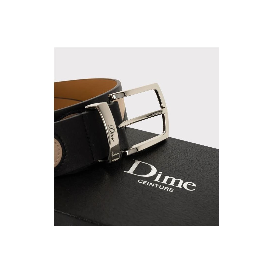 DIME PREMIUM LEATHER BELT NEGRO