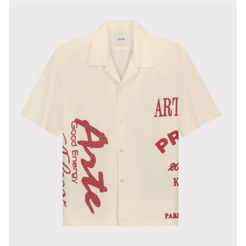 ARTE RED PRINT SHIRTS BEIGE