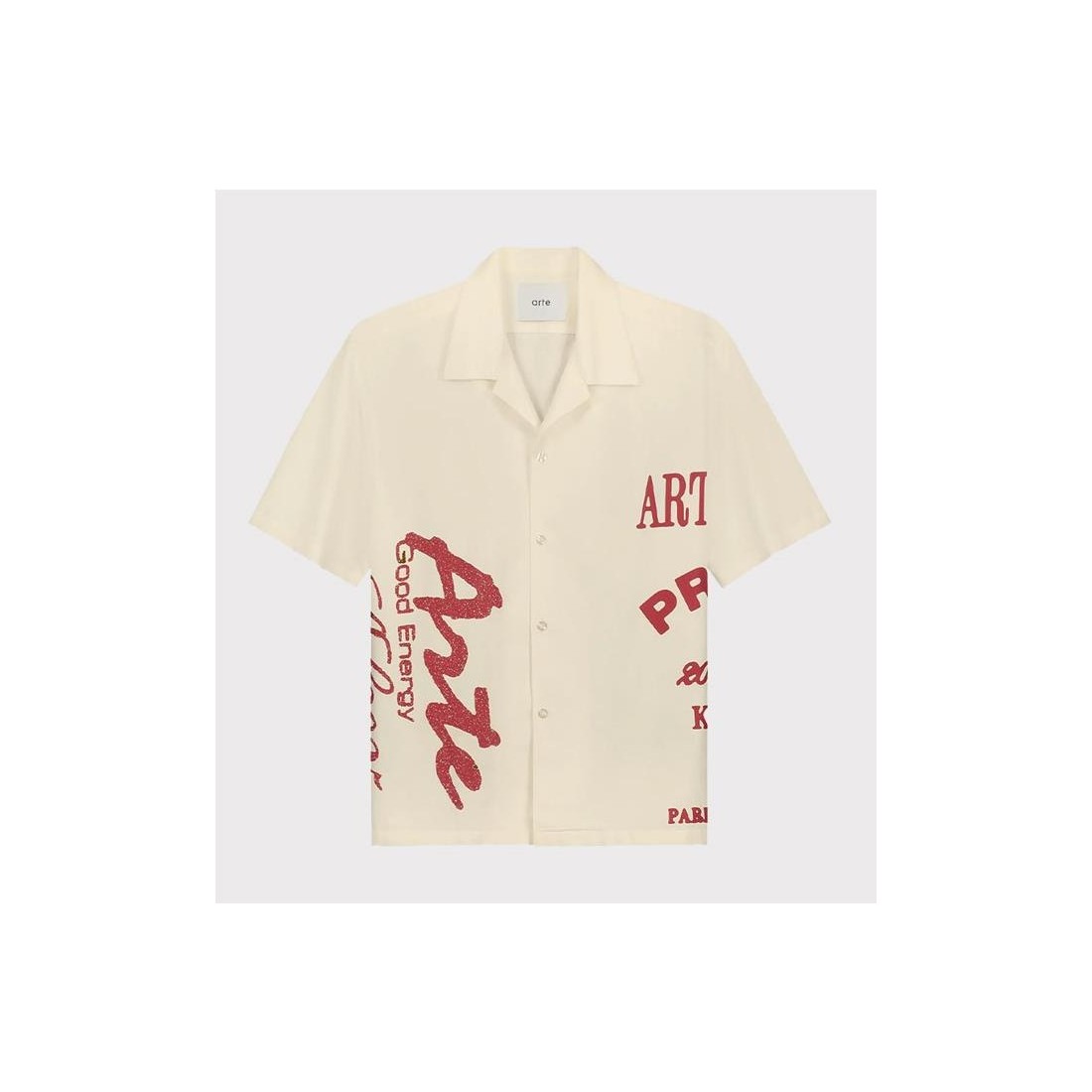 ARTE RED PRINT SHIRTS BEIGE