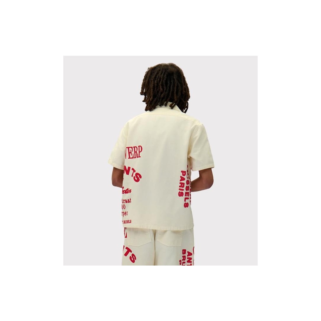 ARTE RED PRINT SHIRTS BEIGE
