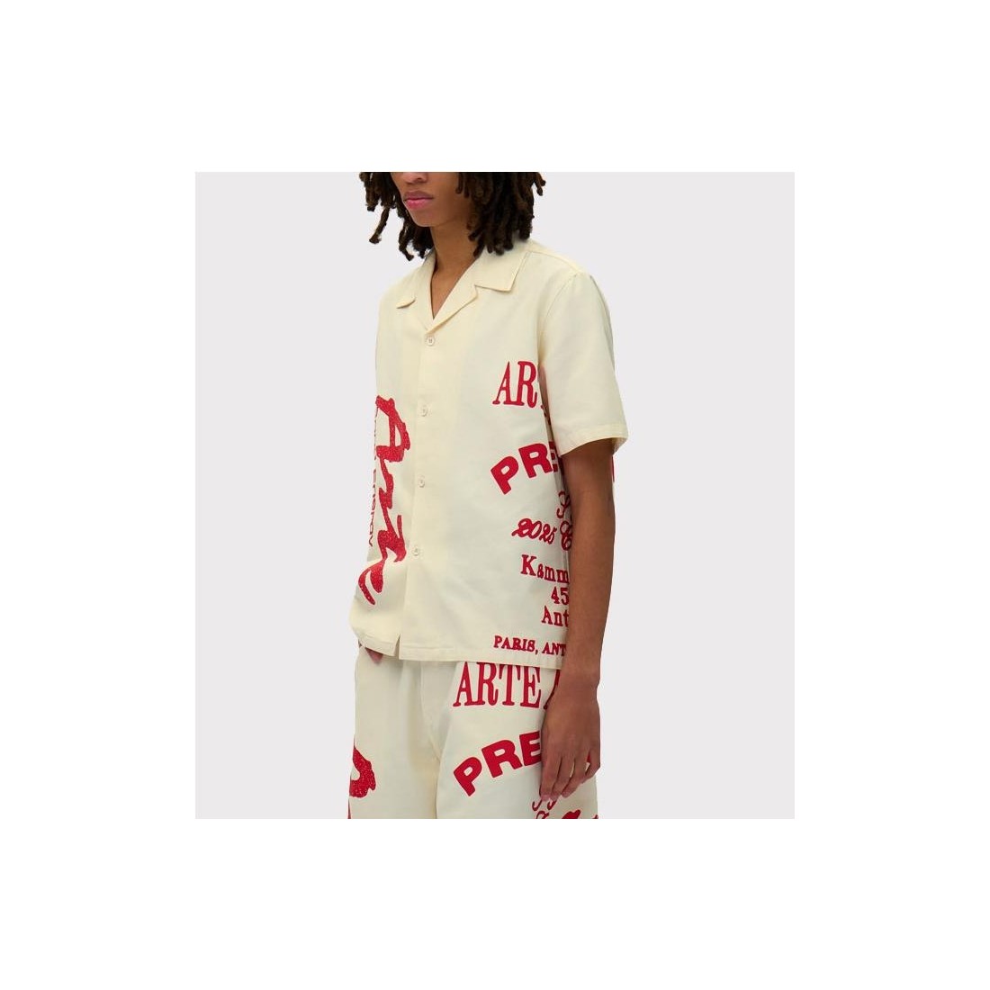 ARTE RED PRINT SHIRTS BEIGE