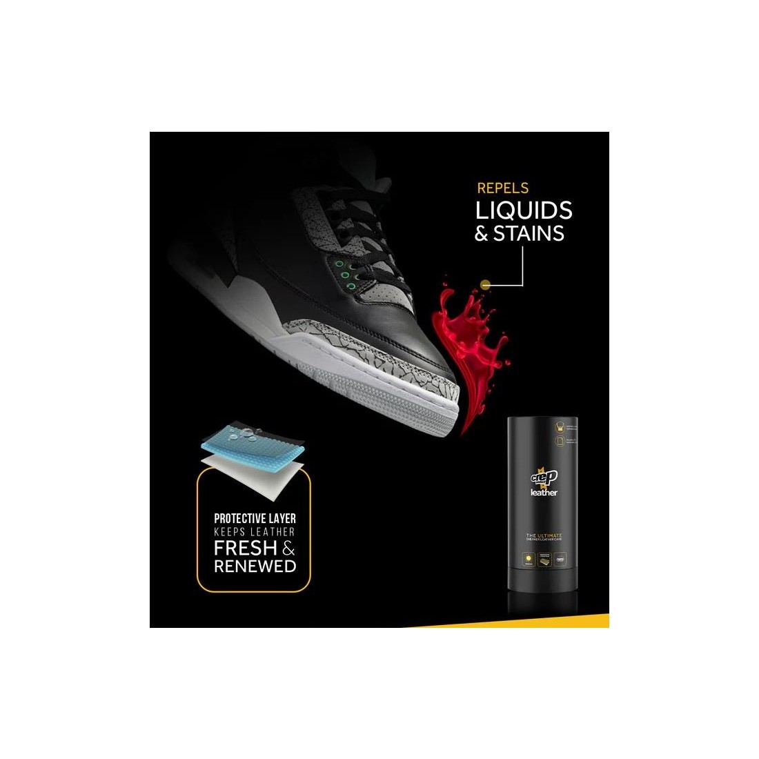 CREP PROTECT LEATHER NEGRO