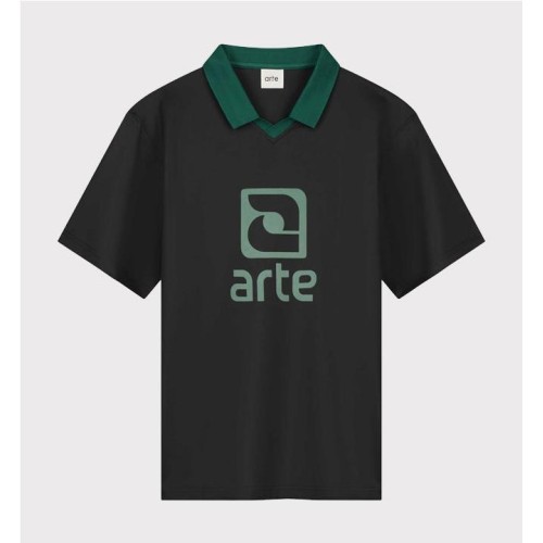 ARTE LOGO COLLAR T-SHIRT NEGRO