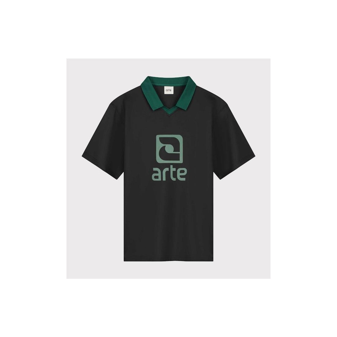 ARTE LOGO COLLAR T-SHIRT NEGRO