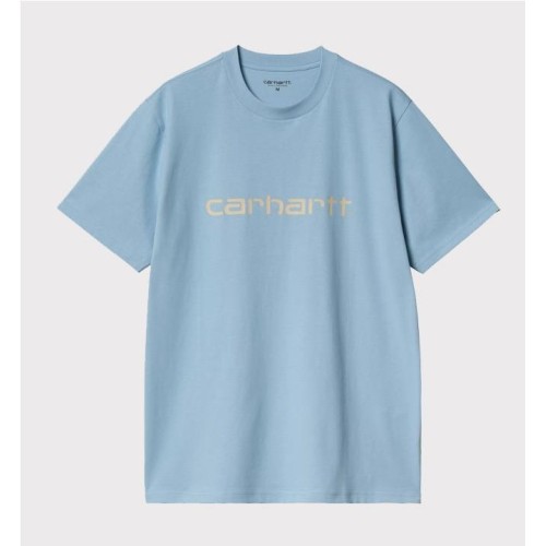 CARHARTT WIP SCRIPT TEE AZUL CLARO