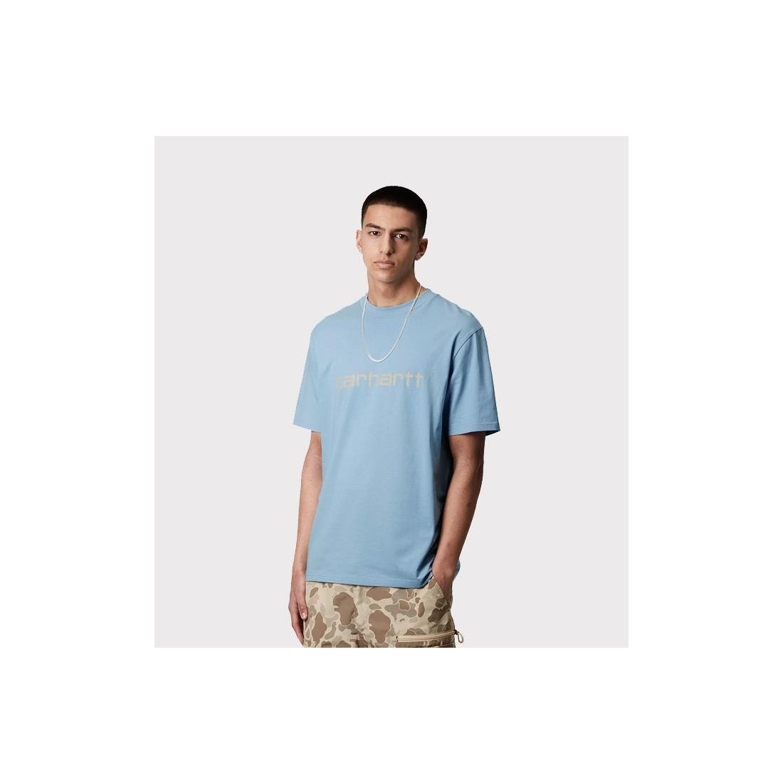CARHARTT WIP SCRIPT TEE AZUL CLARO