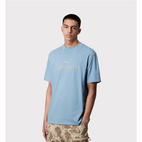 CARHARTT WIP SCRIPT TEE AZUL CLARO