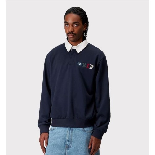 CARHARTT WIP FLAGS RUGBY SWEAT AZUL