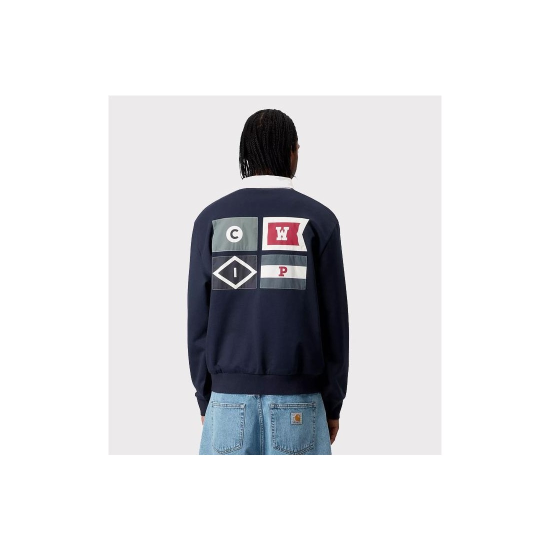 CARHARTT WIP FLAGS RUGBY SWEAT AZUL