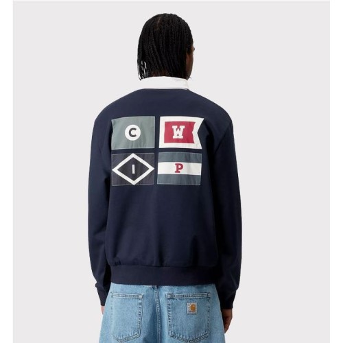 CARHARTT WIP FLAGS RUGBY SWEAT AZUL