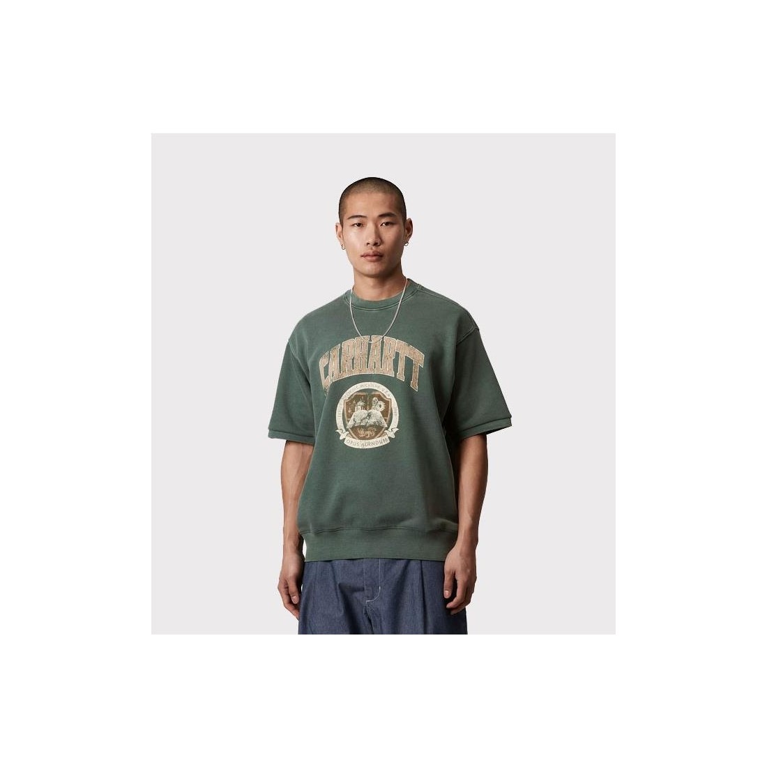 CARHARTT WIP LIBRARY SWEAT VERDE