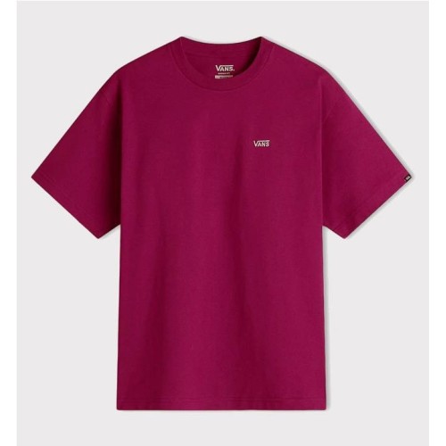 VANS LEFT CHEST LOGO TEE ROJO