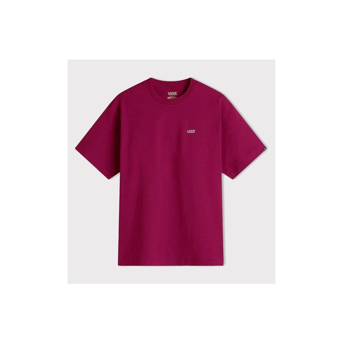 VANS LEFT CHEST LOGO TEE ROJO