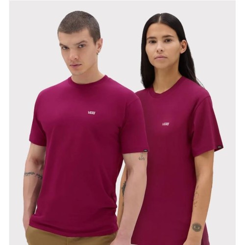VANS LEFT CHEST LOGO TEE ROJO