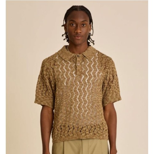 OBEY ANDRE POLO SWEATER BEIGE