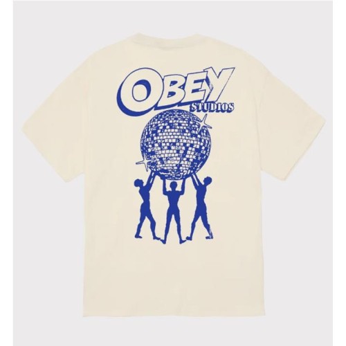 OBEY UPLIFT TEE BEIGE