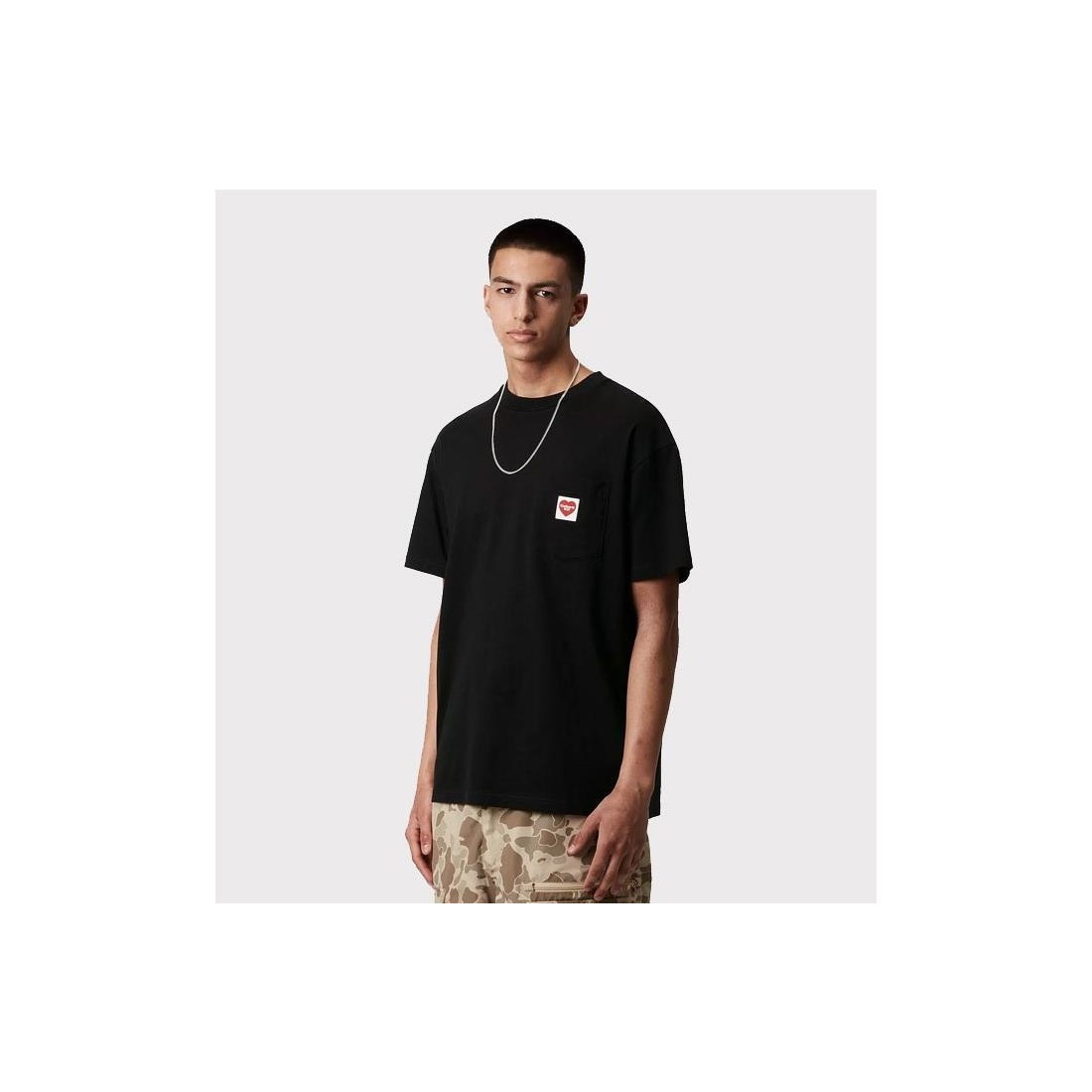 CARHARTT WIP POCKET HEART TEE NEGRO