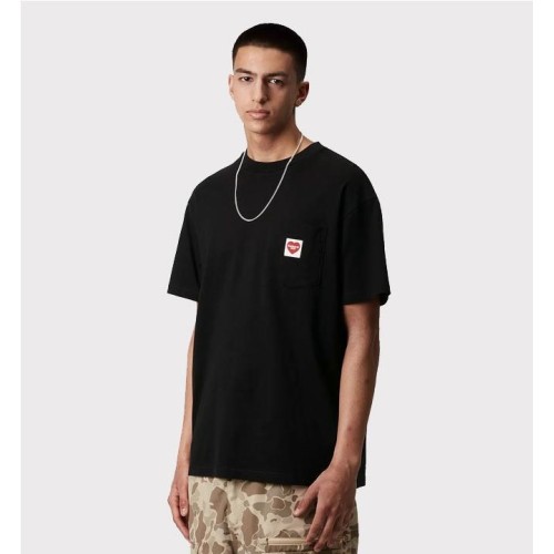 CARHARTT WIP POCKET HEART TEE NEGRO