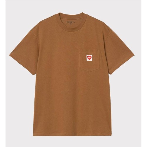 CARHARTT WIP POCKET HEART TEE MARRON
