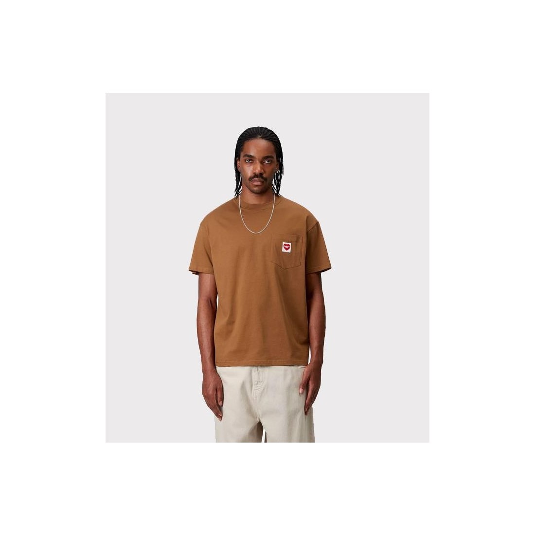 CARHARTT WIP POCKET HEART TEE MARRON