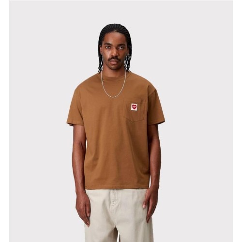 CARHARTT WIP POCKET HEART TEE MARRON
