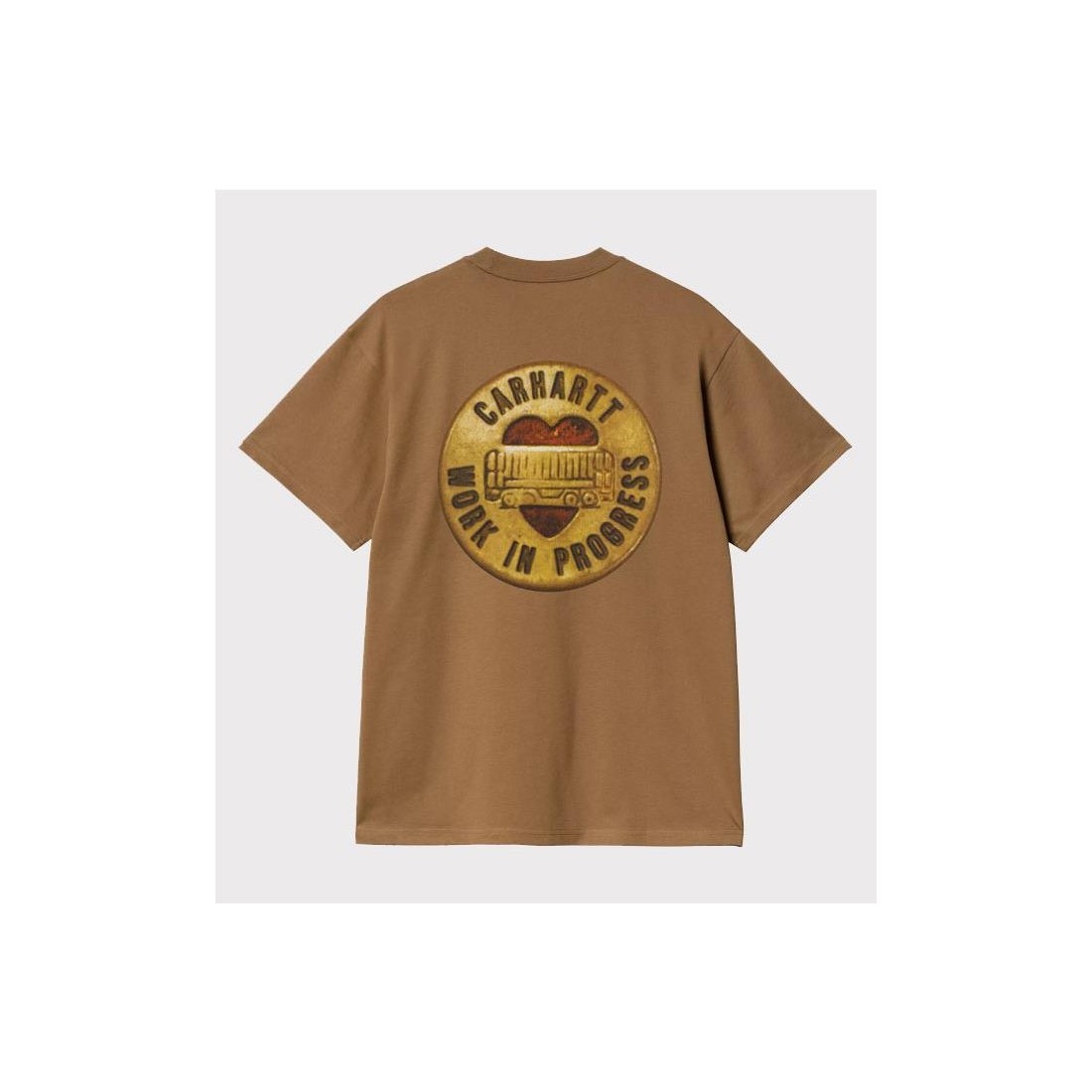 CARHARTT WIP BUTTON TEE MARRON