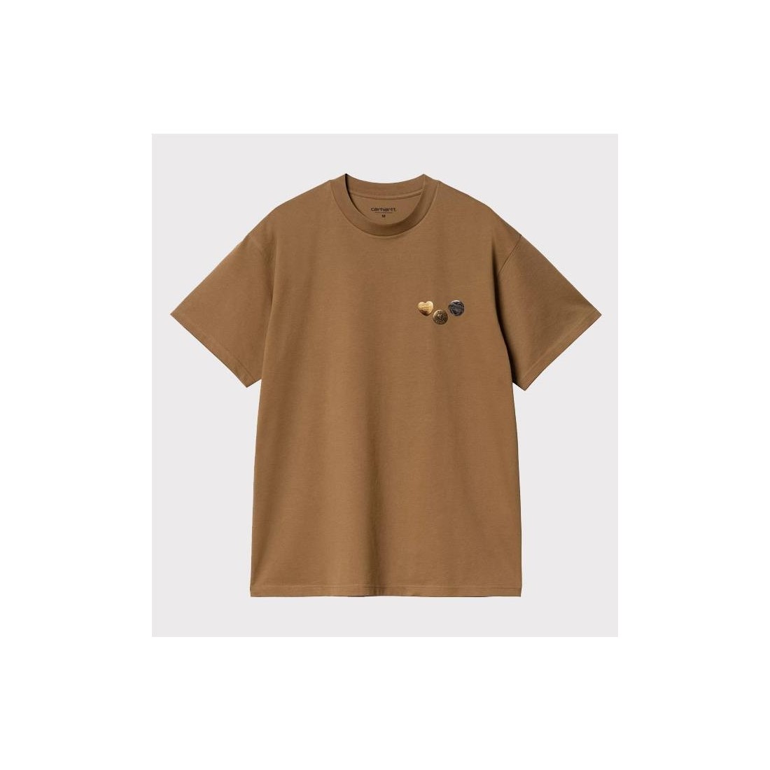 CARHARTT WIP BUTTON TEE MARRON