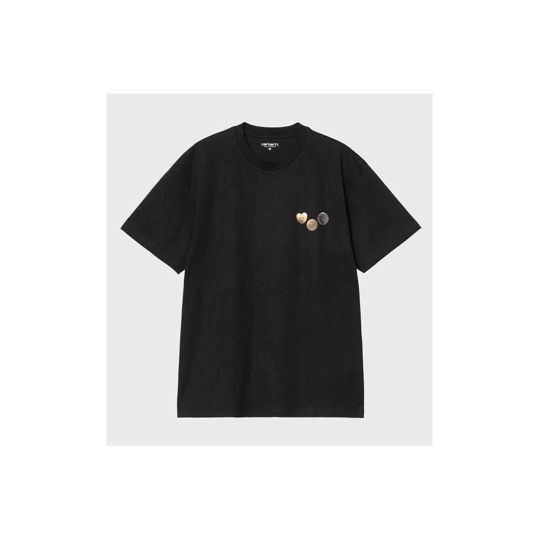 CARHARTT WIP BUTTON TEE NEGRO