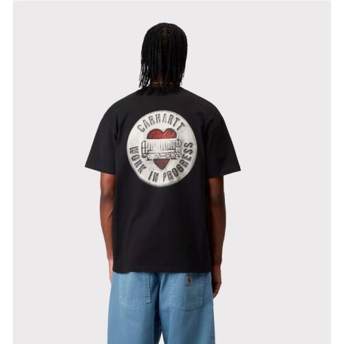 CARHARTT WIP BUTTON TEE NEGRO
