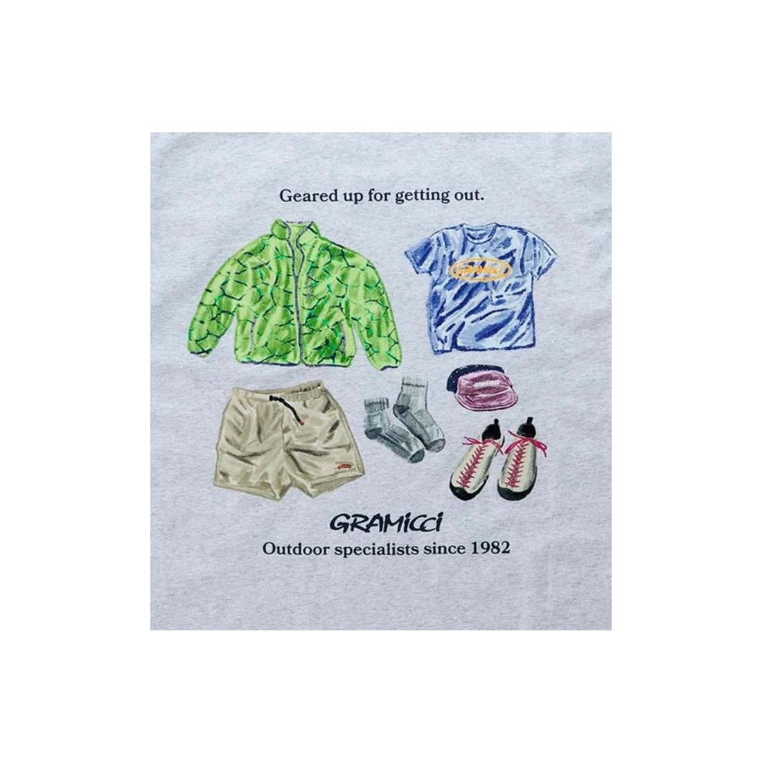 GRAMICCI GEARED UP TEE GRIS